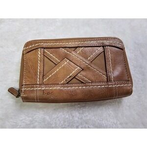 B.O.C. Born Concept‎ Double Zip Around Leather Wallet